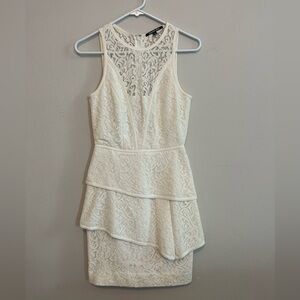 Cream lace dress